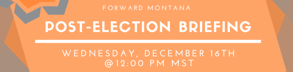 2020 Election Briefing on december 16th at 12pm MST